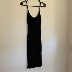 Forever21 Black Ribbed Bodycon Dress